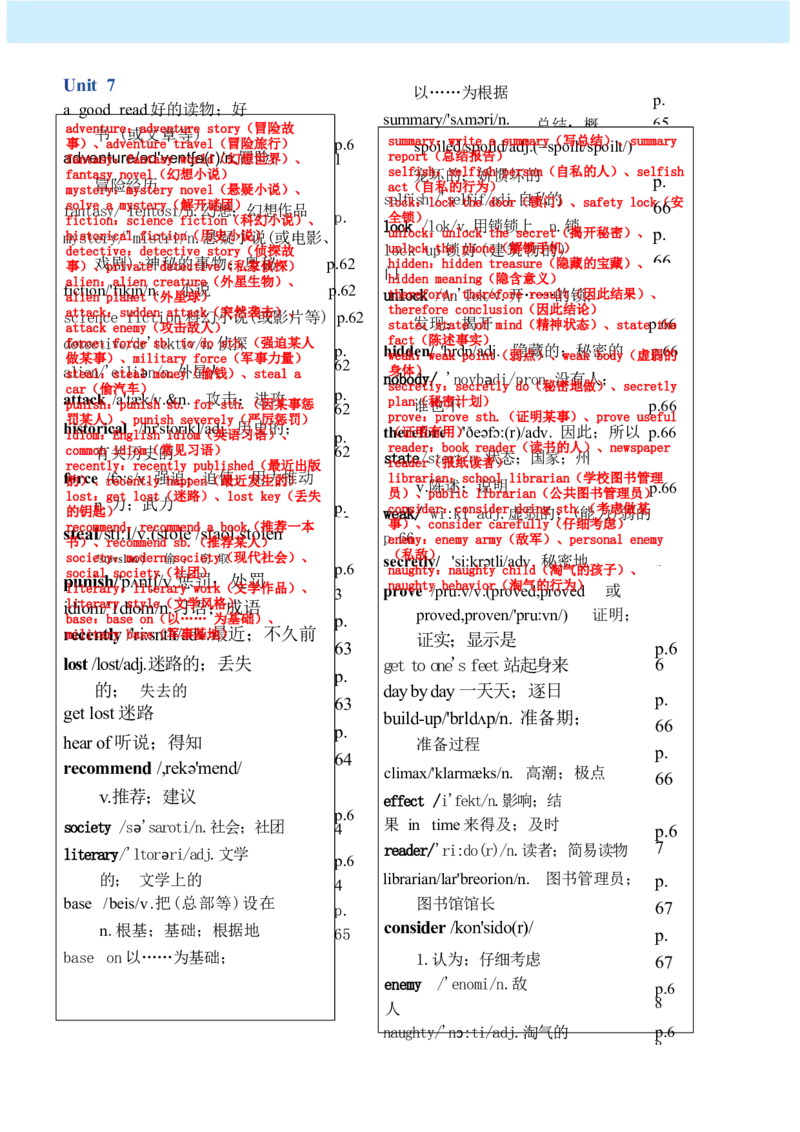 课堂笔记_新人教八下资料包_01课堂笔记共3套完整版