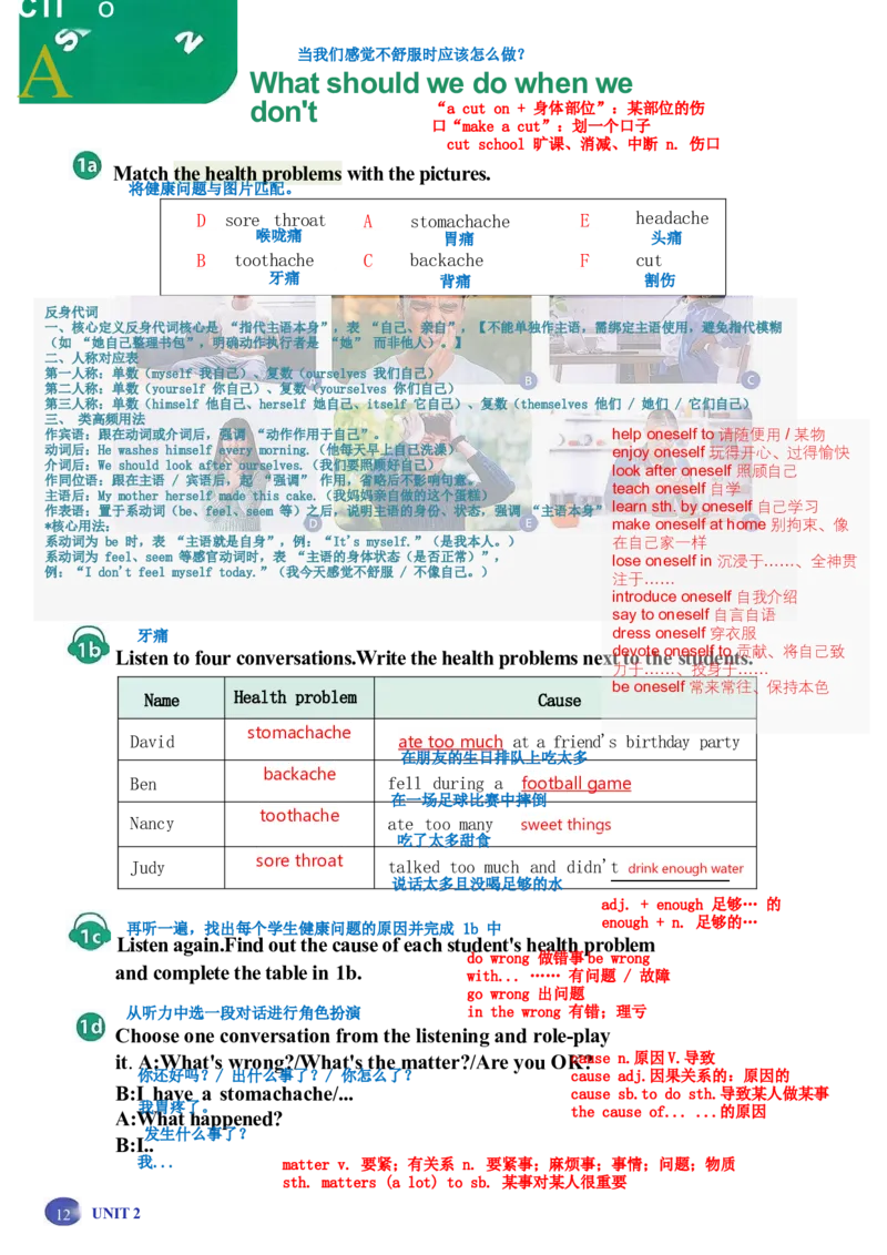 课堂笔记_新人教八下资料包_01课堂笔记共3套完整版