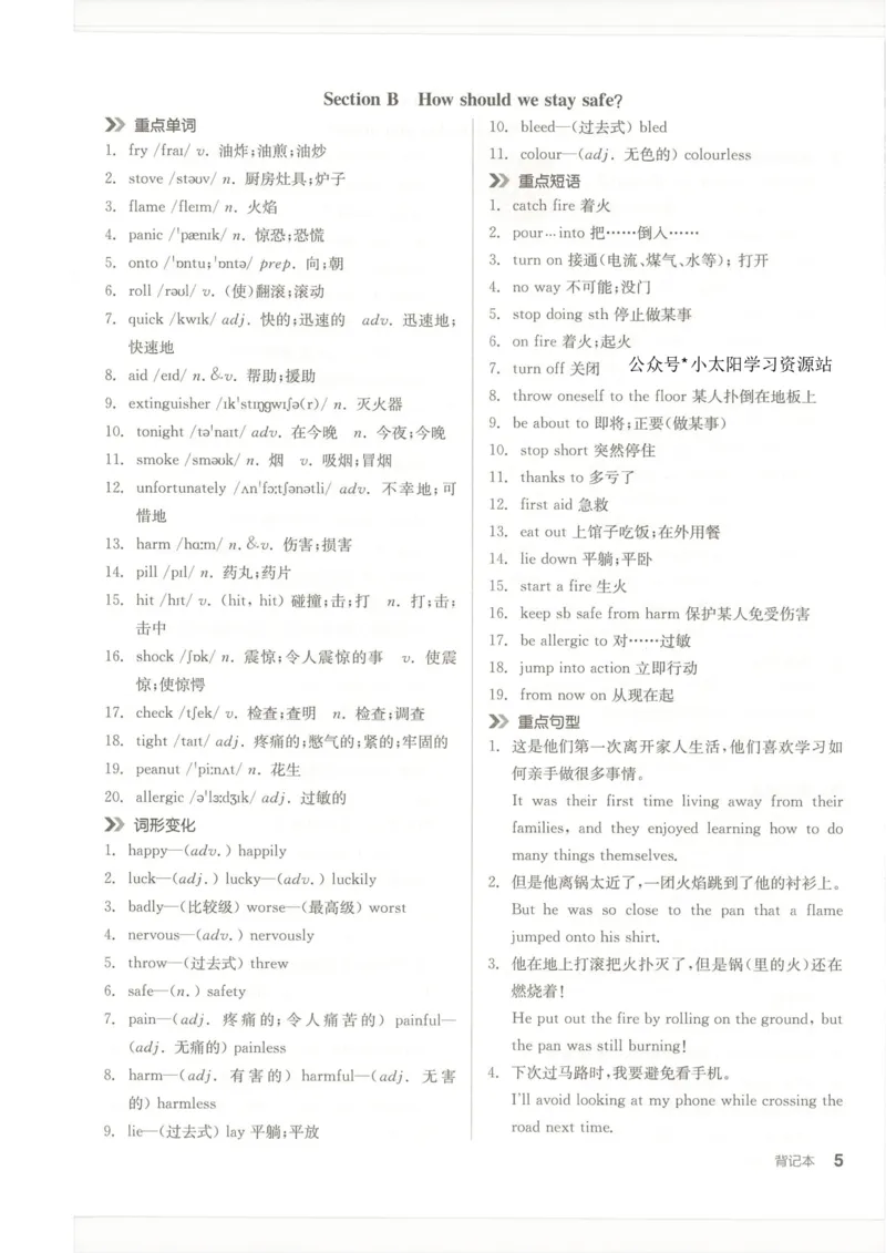 背记本(1)_新人教八下资料包_23多套教辅合集_88教辅合集_2026春《全品作业本》8年级下册（英语）（人教）