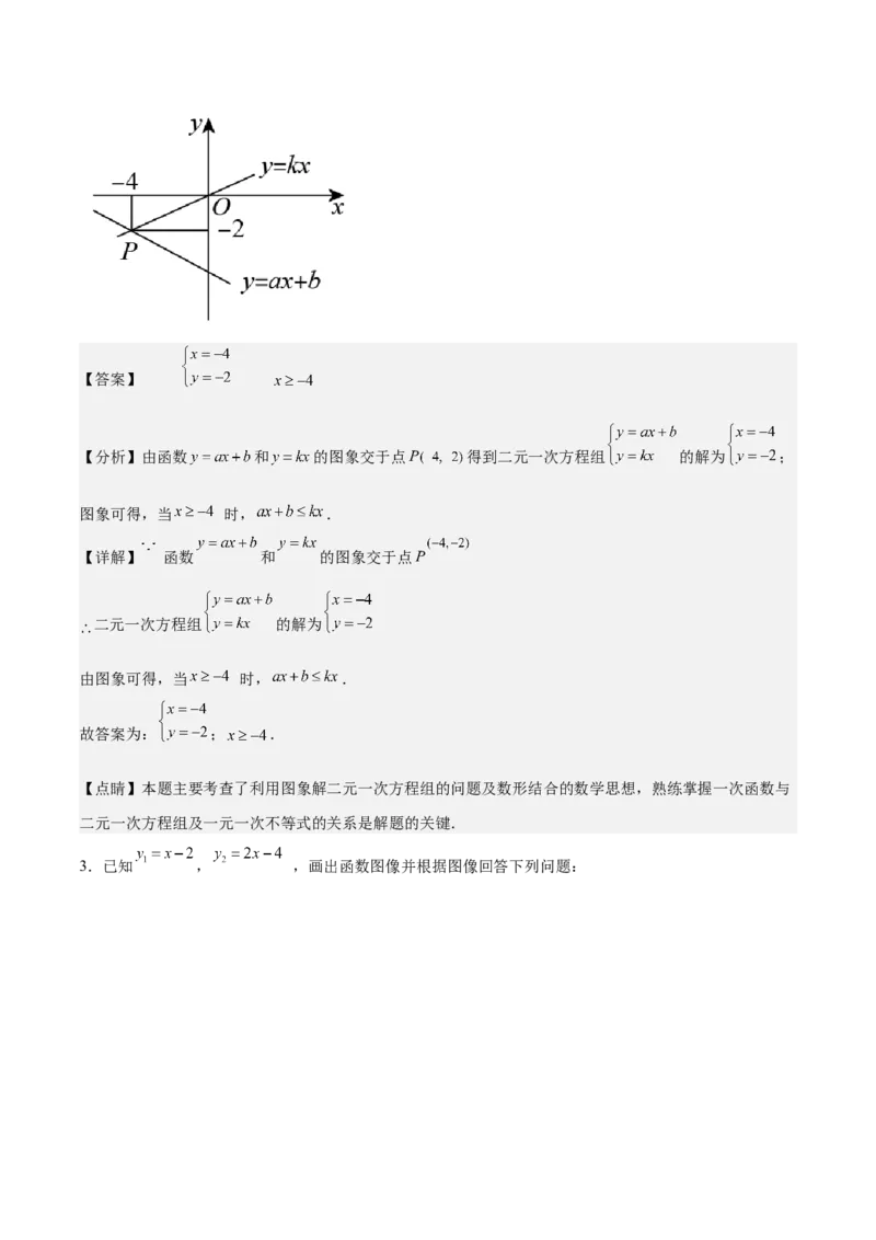 专题03一次函数与方程、不等式重难点题型专训（8大题型+15道拓展培优）（教师版）_初中数学_八年级数学下册（人教版）_重难点专题提升-V7_2024版