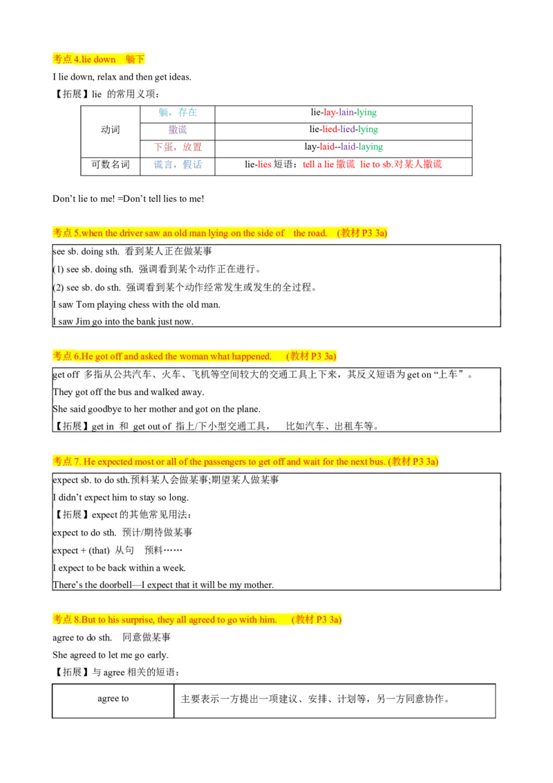 背默Unit1What'sthematter？知识清单（默写版）_新人教八下资料包_35赠送其它_八年级英语下册（人教版）_同步知识背默-V30