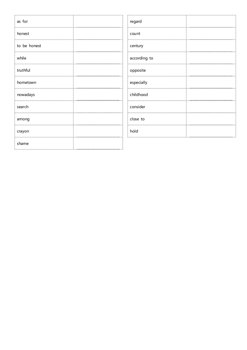 八年级下册单词英汉互译默写-正序21页_新人教八下资料包_00、更新资料3月16日_单词专项