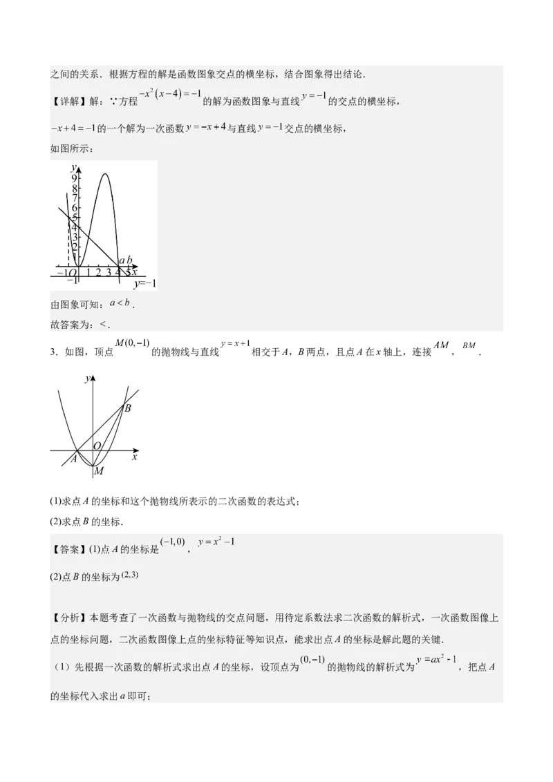 专题02二次函数的图象与性质重难点题型专训（15大题型+20道拓展培优）（教师版）_初中数学_九年级数学上册（人教版）_重难点专题提升-V7_2025版