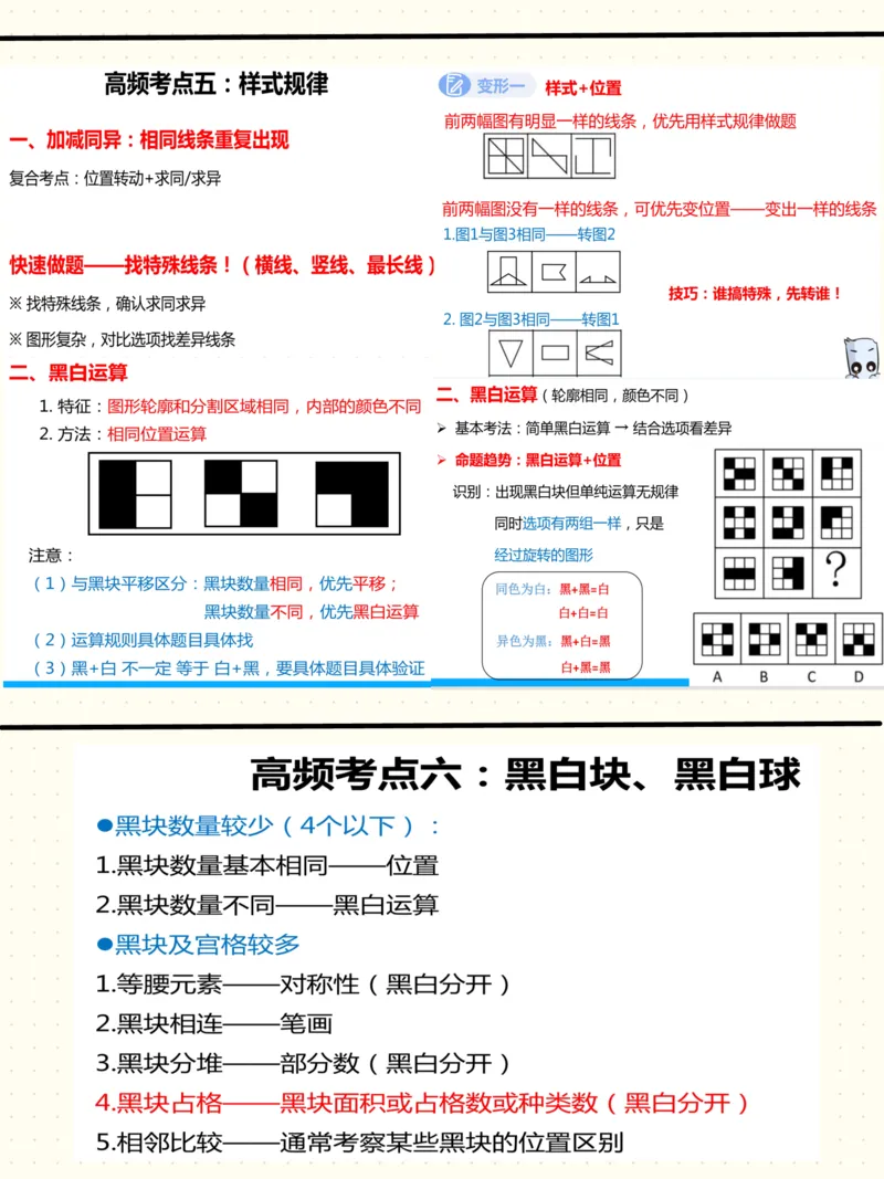 高频图推考点_26事业职测+综合_闲鱼2026事业单位职测+综合_1.职测资料包_05职测笔记合集
