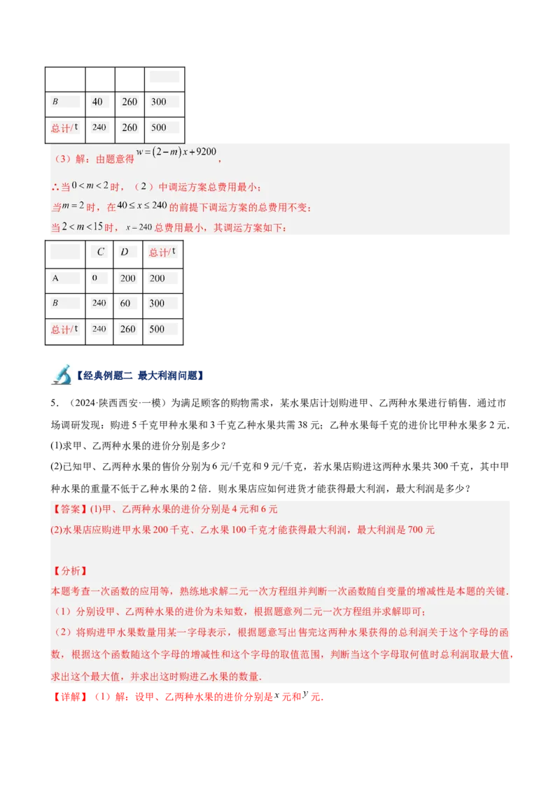 专题04一次函数的应用重难点题型专训（5大题型+15道拓展培优）（教师版）_初中数学_八年级数学下册（人教版）_重难点专题提升-V7_2024版