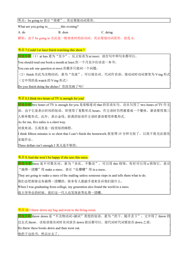 （同步100分背默）Unit3Couldyoupleasecleanyourroom知识清单（背诵版）_新人教八下资料包_35赠送其它_八年级英语下册（人教版）_同步知识背默-V30