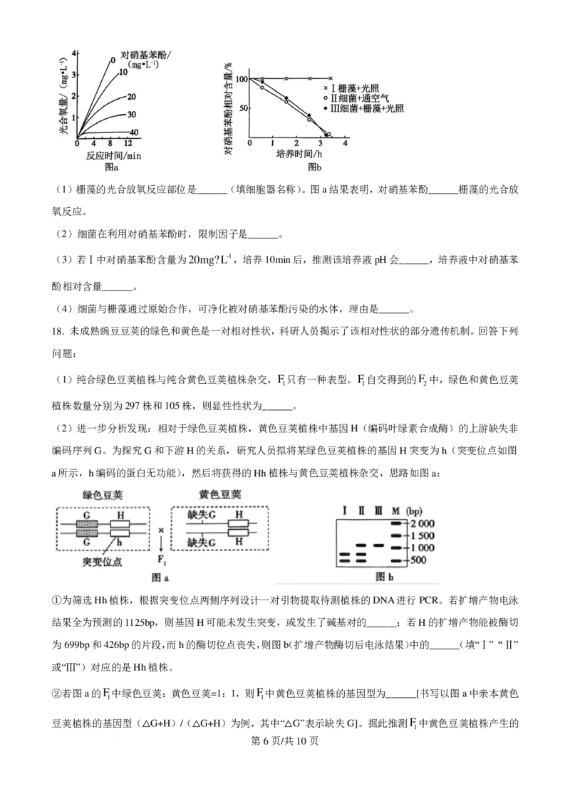 2025高考湖南卷生物真题_2025年全国各省市全科高考真题及答案_版本一（先看这个版本，版本二补充）_湖南卷（完结）_生物