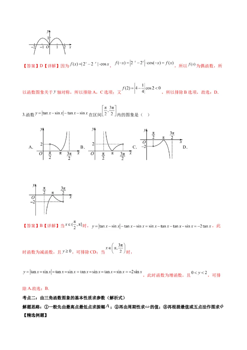 微考点3-1新高考中三角函数的图像与性质应用中的九大核心考点（解析版）_2.2025数学总复习_2024年新高考资料_2.2024二轮复习