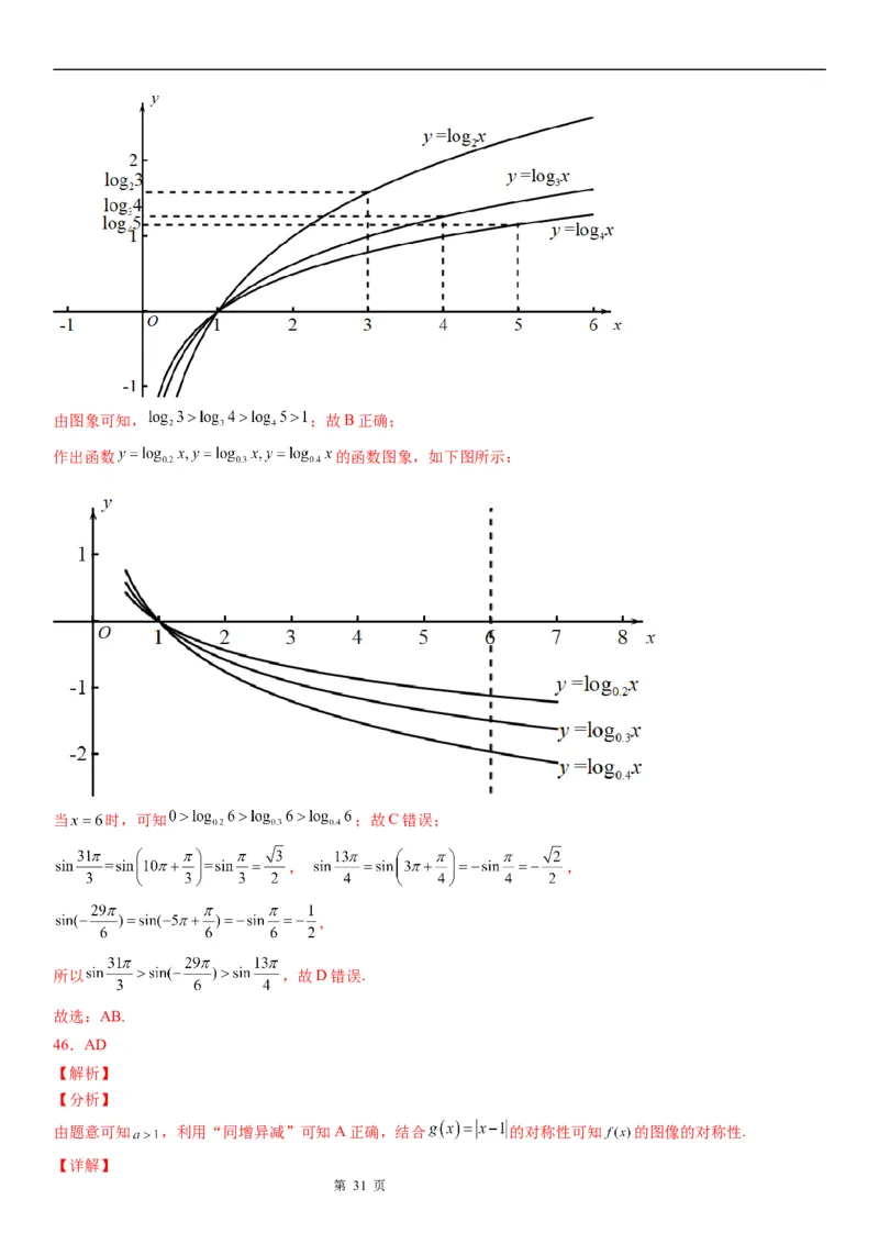 微专题对数函数单调性的应用学案&mdash;&mdash;2023届高考数学一轮《考点&middot;题型&middot;技巧》精讲与精练_2.2025数学总复习_赠品通用版（老高考）复习资料_一轮复习