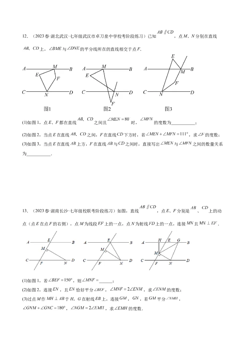 专题02角度计算经典压轴大题专训（学生版）_初中数学_八年级数学上册（人教版）_重难点专题提升-V7_2024版