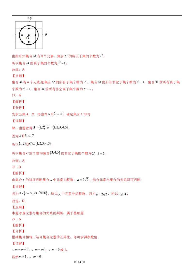 微专题集合间的基本关系-2023届高考数学一轮《考点&middot;题型&middot;技巧》精讲与精练_2.2025数学总复习_赠品通用版（老高考）复习资料_一轮复习