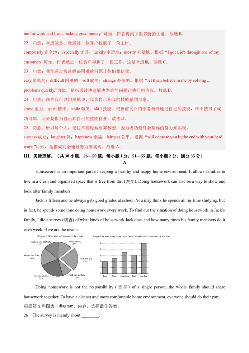 八年级英语下学期期末考试（长春专用）（教师版）_新人教八下资料包_00、更新资料3月16日_单元重难点易错题精练-U216_八年级英语下学期期末考试（长春专用）-（人教版）