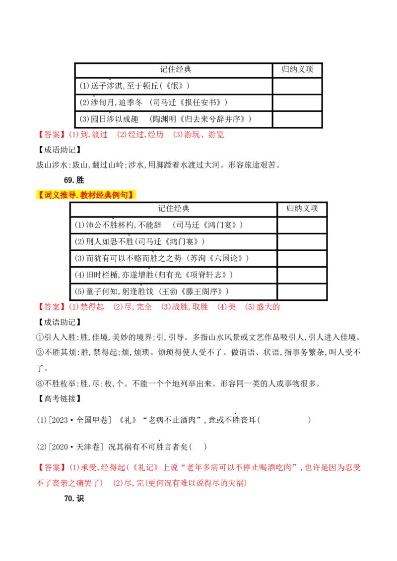02高中统编教材120个高频考查文言实词教材经典例句+关联成语助记+高考对应真题（41-80）-2025年高考语文一轮复习之文言文阅读（全国通用）_01高考语文_52025年新高考资料_一轮复习