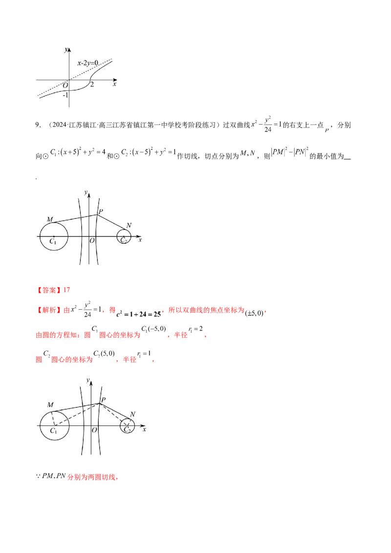 思想02运用数形结合的思想方法解题（4大题型）（练习）（解析版）_2.2025数学总复习_2024年新高考资料_2.2024二轮复习_2024年高考数学二轮复习讲练（新教材新高考）