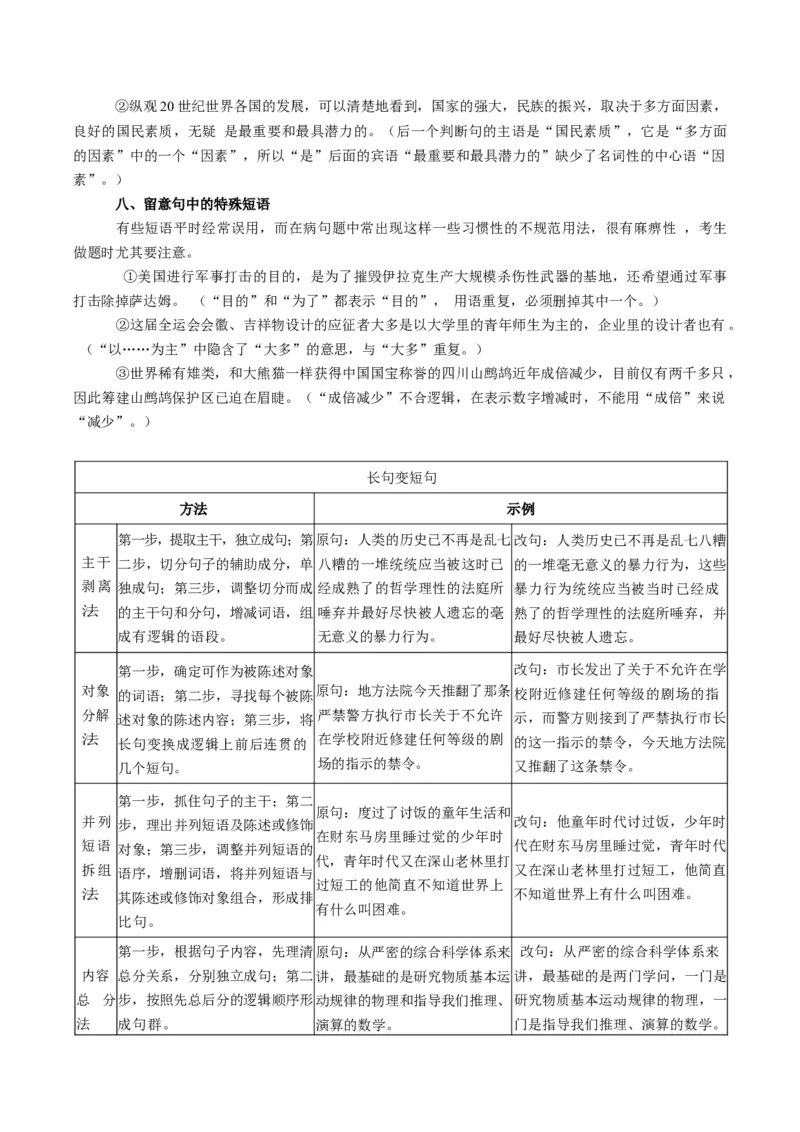 专题08病句和句式类语言运用题型分类（原卷版）_01高考语文_52025年新高考资料_二轮复习_2025年高考语文二轮热点题型归纳与变式演练（新高考通用）339798018_题型突破