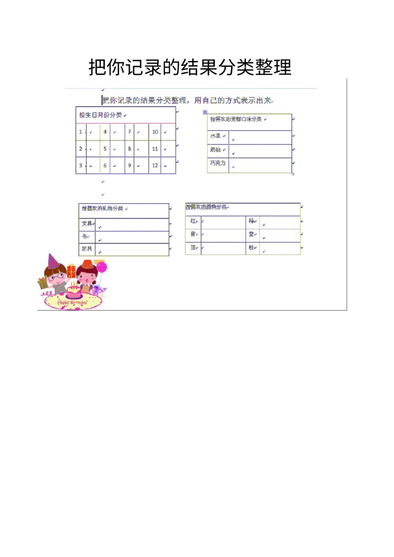 作业了解你的好朋友_二年级数学下册（苏教版）_第四套_苏教版数学2下优质公开课_八数据的收集和整理（一）_●了解你的好朋友_《●了解你的好朋友》安徽省黄华老师&mdash;省级优课