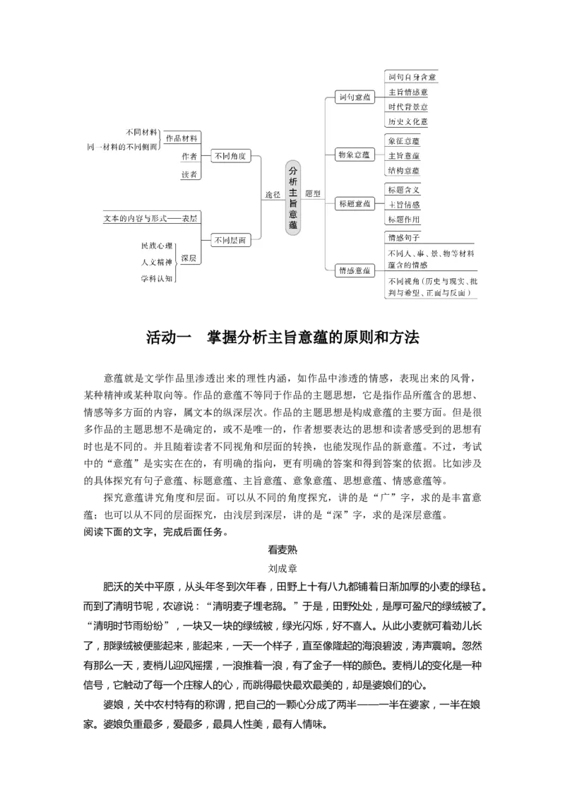 板块2散文阅读课时18　分析主旨意蕴&mdash;&mdash;立足文本，思考深广_01高考语文_4.22024年新高考资料_1.2024一轮复习_2024年高考语文一轮复习讲义（部编新高考版）