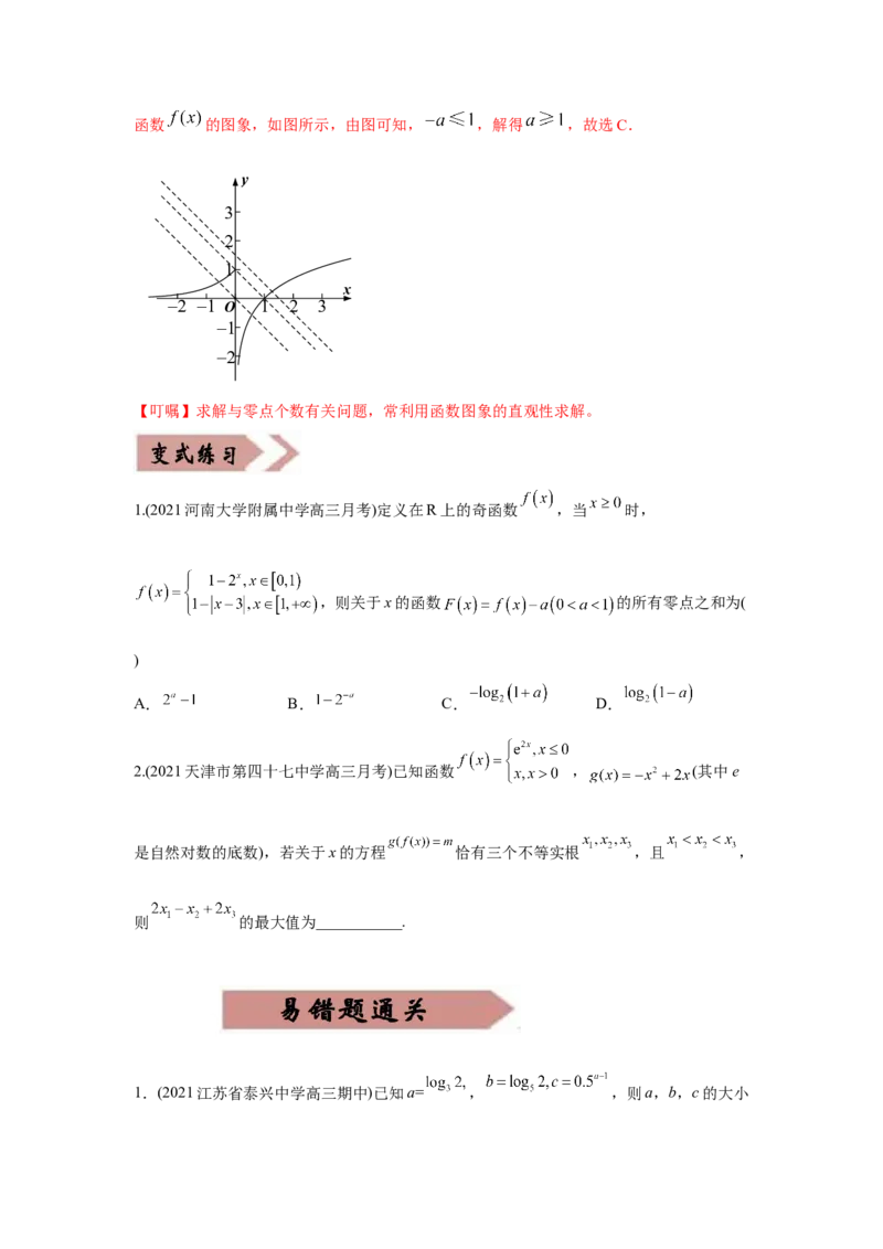 易错点03指数函数与对数函数及函数与方程-备战2022年高考数学考试易错题（新高考专用）（学生版）_2.2025数学总复习_2024年新高考资料_1.2024一轮复习