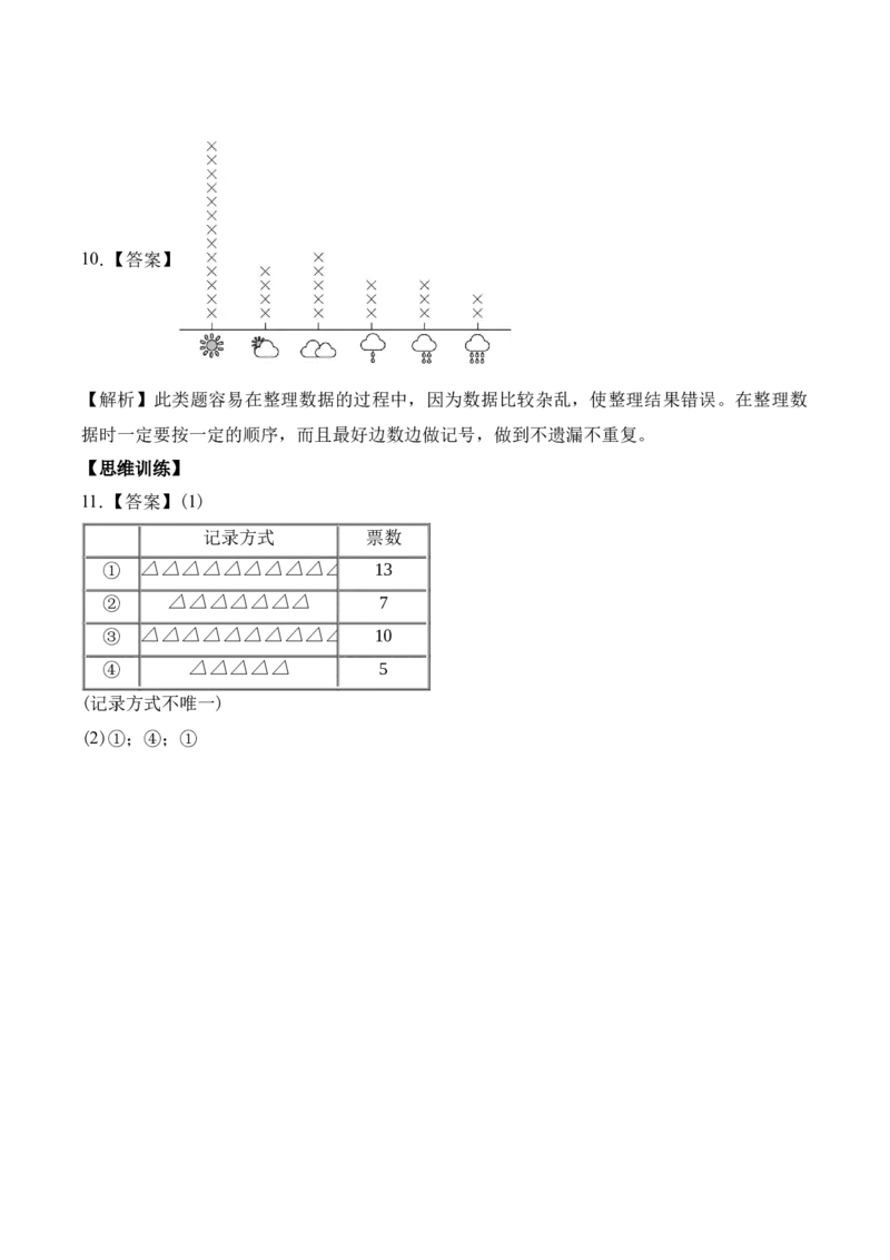 第四单元第2课时简单的数据的收集与整理（分层作业）苏教版数学二年级下册（新教材）_二年级数学下册（苏教版）_第一套_02.分层作业