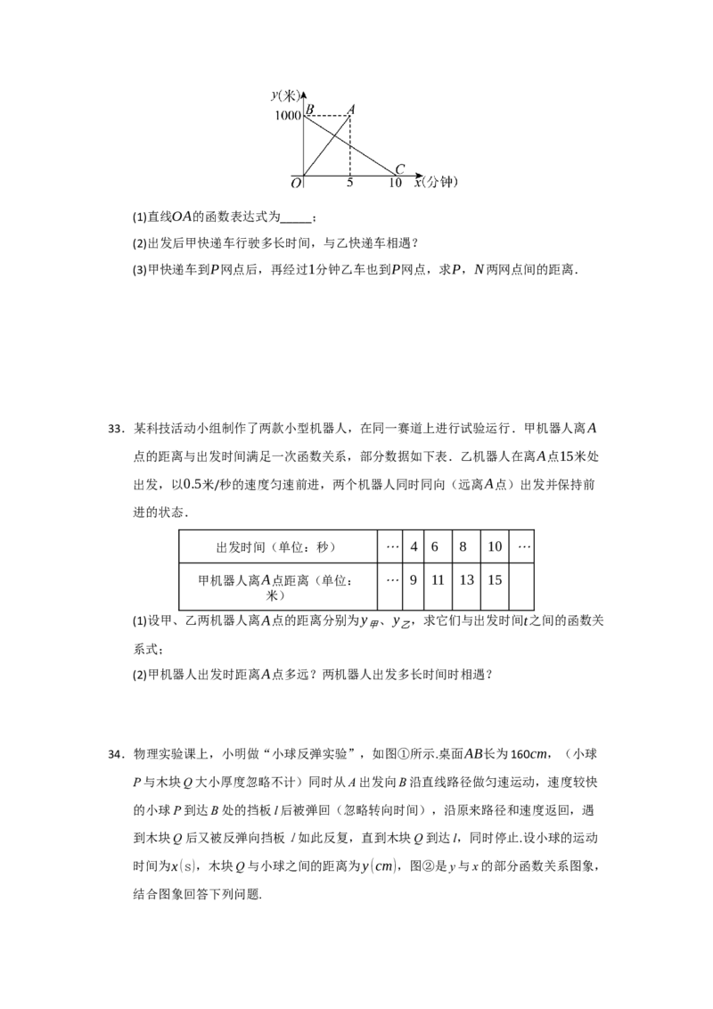 专题10一次函数实际应用汇编（四大题型）（学生版）_初中数学_八年级数学下册（人教版）_重难点题型高分突破-U207