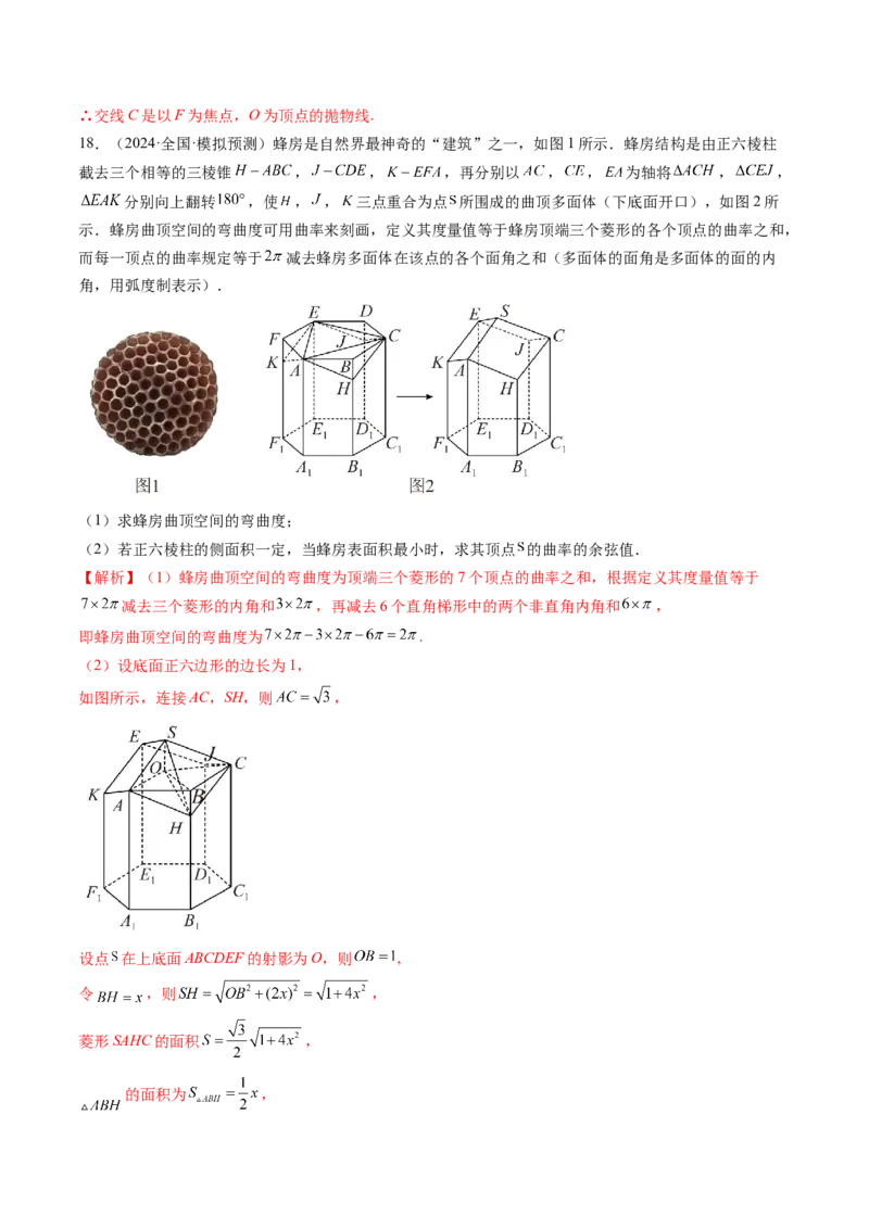 拔高点突破04新情景、新定义下的立体几何问题（六大题型）（解析版）_2.2025数学总复习_2025年新高考资料_一轮复习_2025年高考数学一轮复习讲练测（新教材新高考，含2024高考真题）