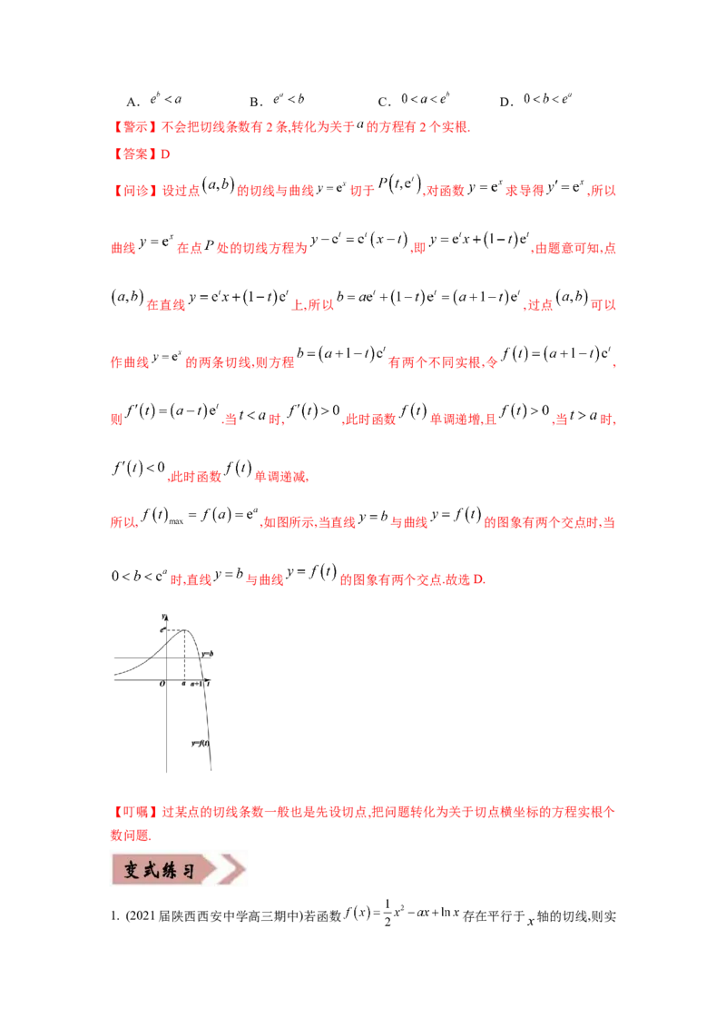易错点04导数及其应用-备战2022年高考数学考试易错题（新高考专用）（教师版含解析）_2.2025数学总复习_2024年新高考资料_1.2024一轮复习_赠2022年高考数学考试易错题（新高考专用）