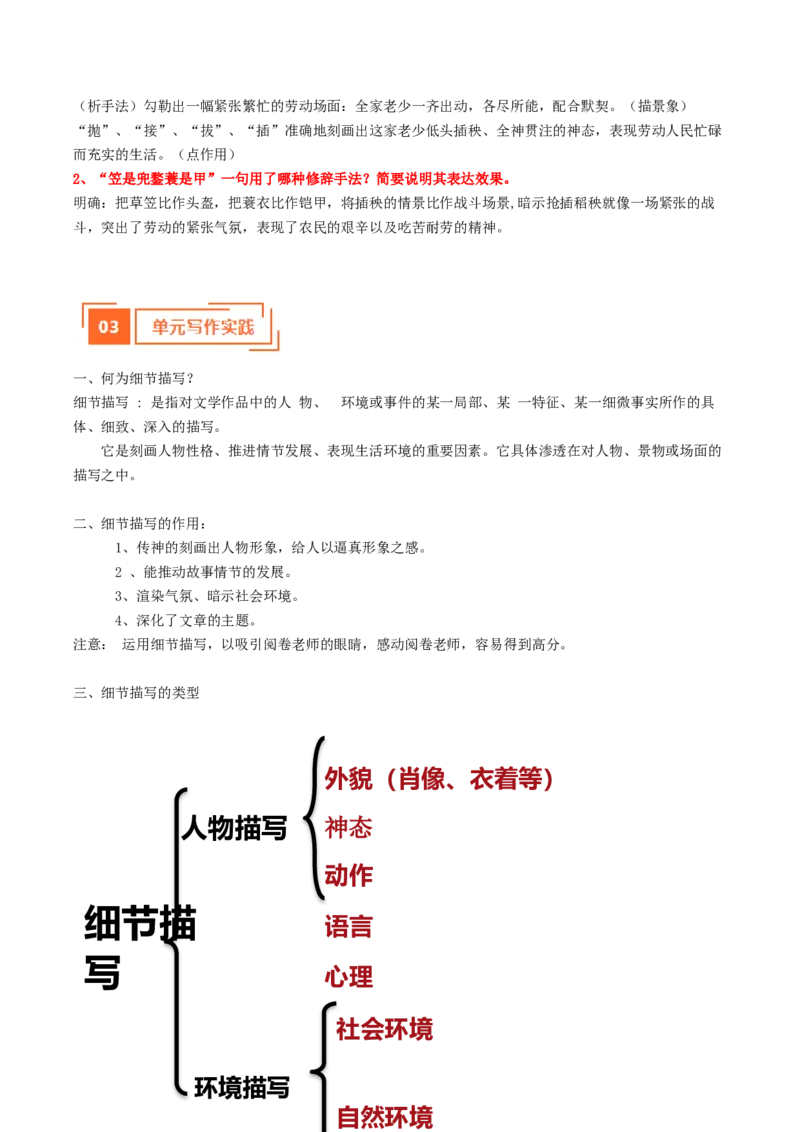 01单元写作指导（统编版必修上册）_高语_高中语文_必修上册_单元写作_第二单元写人要关注事例和细节