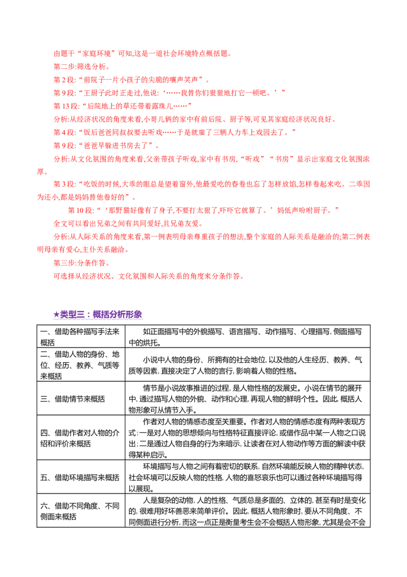 专题06概括分析题（讲义）（原卷版）_01高考语文_52025年新高考资料_二轮复习_01高考语文等多个文件_上好课2025年高考语文二轮复习讲练测（新高考通用）