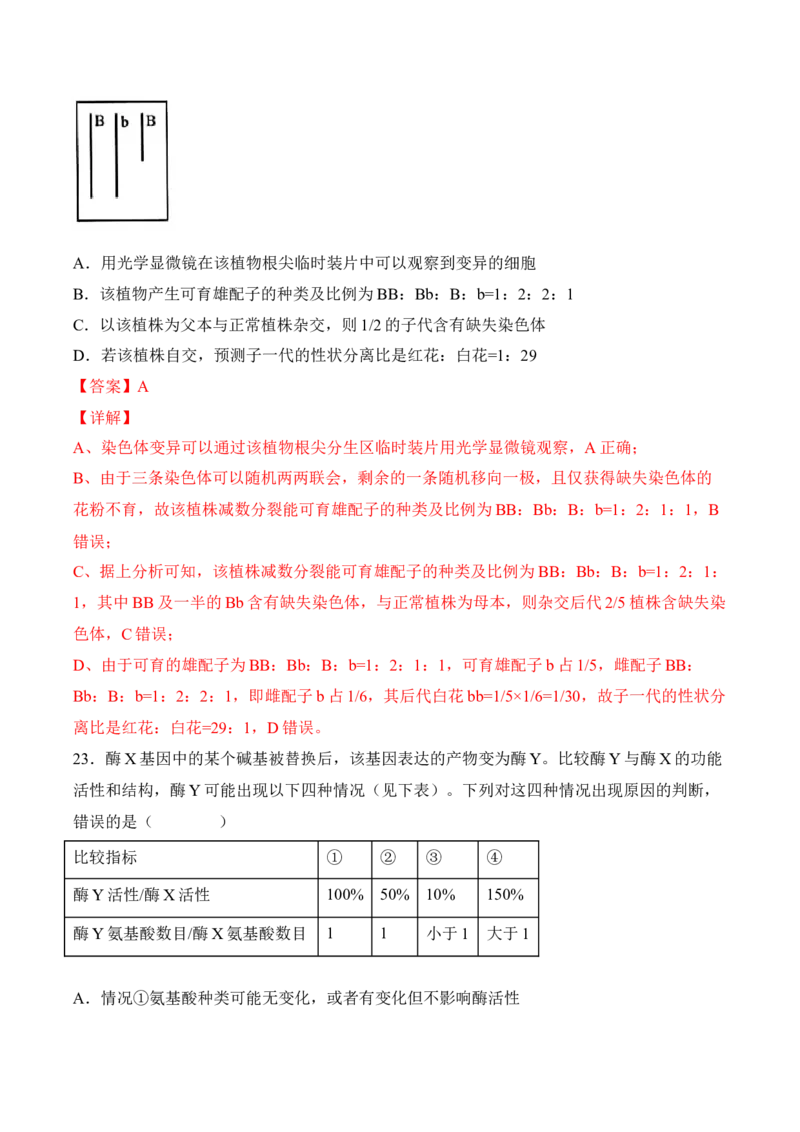 5月份检测卷02（提升练）（考试范围：第1~5章第2节）（解析版）_高中九科知识点归纳。_人教版高中Word电子版试卷练习试题知识点全科_高中生物试卷习题_生物必修_必修2_2、课后培优练