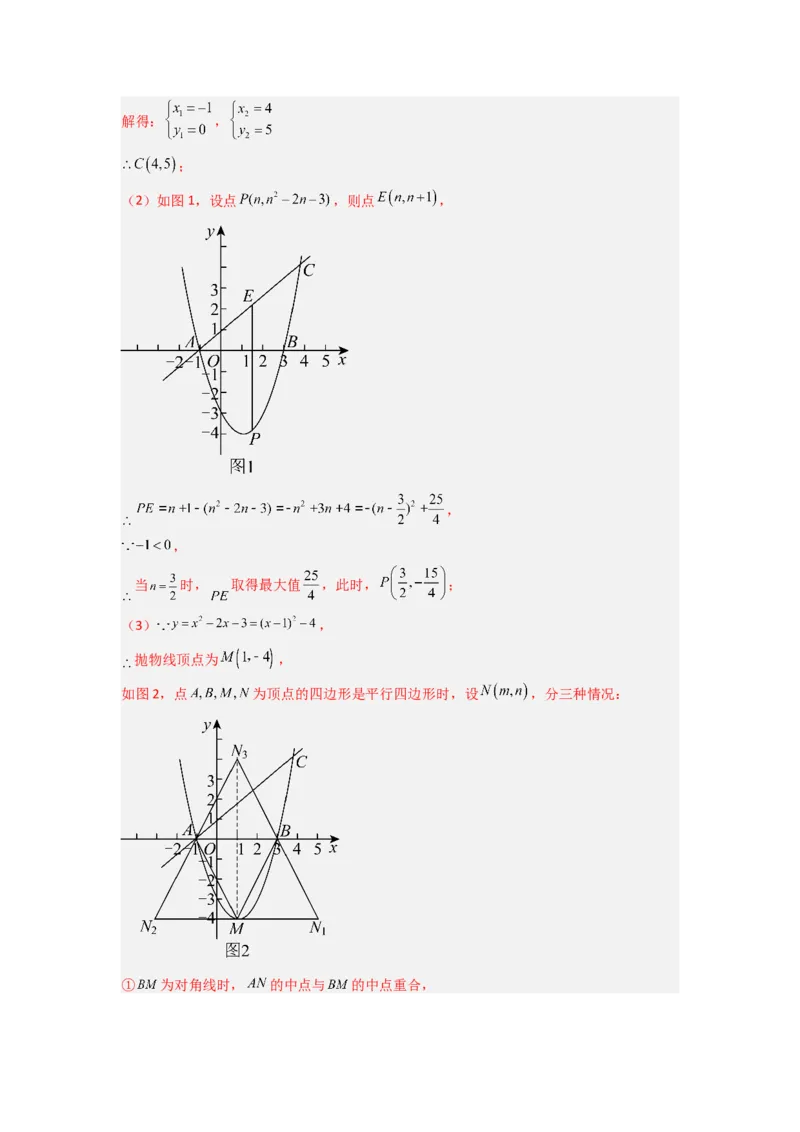 专题08二次函数中特殊四边形存在性问题的四种考法（教师版）（人教版）_初中数学_九年级数学上册（人教版）_压轴题攻略-V9_2024版