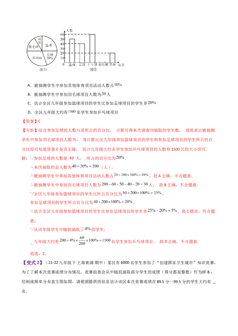 专题10.1数据的收集、整理与描述（全章知识梳理与考点分类讲解）（人教版）_初中数学_七年级数学下册（人教版）_专题突破练习-V4