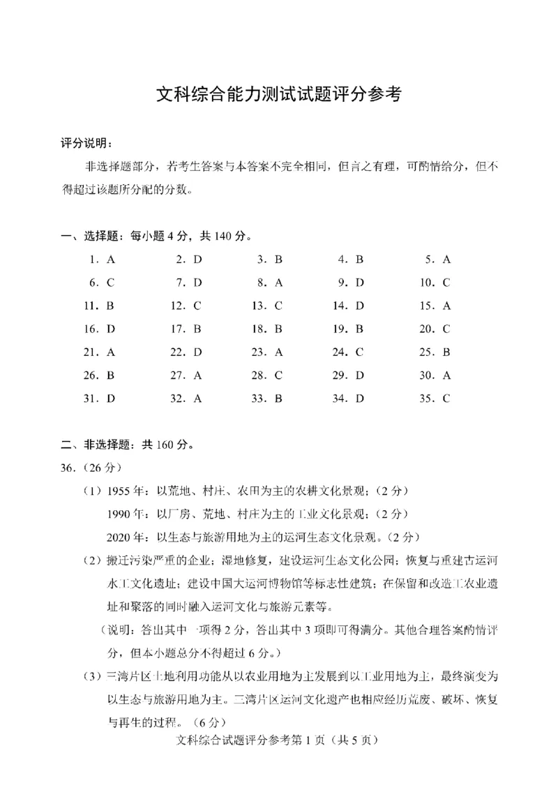 文综答案公众号：一枚试卷君_01高考语文_32023年新高考资料_3模拟题_老高考_四省联考试题+答案+答题卡（2月23-24日）_四省联考试题+答案（2月23-24日）_答案