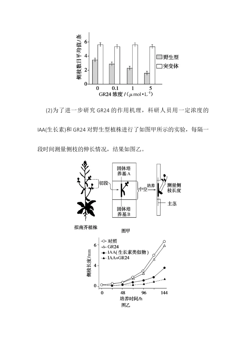 5.1植物生长素同步练习高二上学期生物人教版选择性必修1_高中九科知识点归纳。_人教版高中Word电子版试卷练习试题知识点全科_高中生物试卷习题_生物选修_选修1_1.同步练习第一套