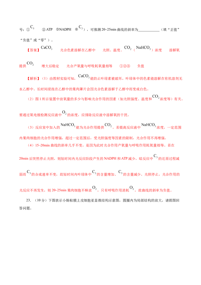 人教版必修1期末（A卷基础过关检测）-高考生物一轮复习单元滚动双测卷（新高考地区专用）（解析版）_高中九科知识点归纳。_人教版高中Word电子版试卷练习试题知识点全科_生物必修