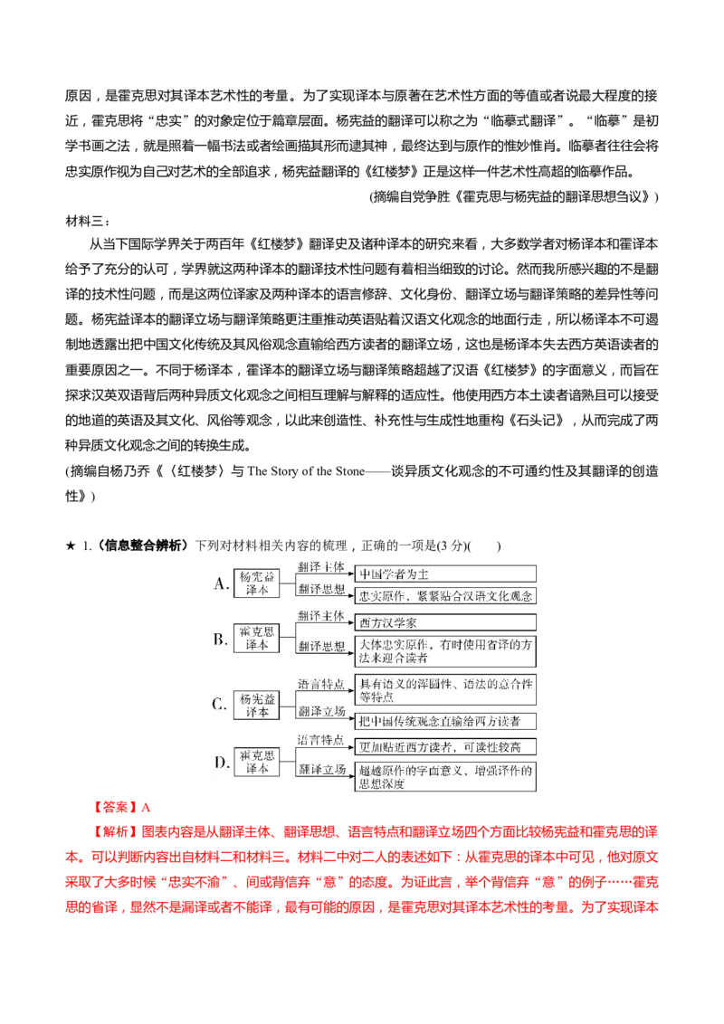 专题02信息整合题（练习）（解析版）_01高考语文_52025年新高考资料_二轮复习_上好课2025年高考语文二轮复习讲练测（新高考通用）3379498
