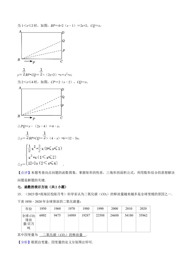 专题06一次函数（知识串讲+热考题型）（教师版）_初中数学_八年级数学下册（人教版）_期中+期末