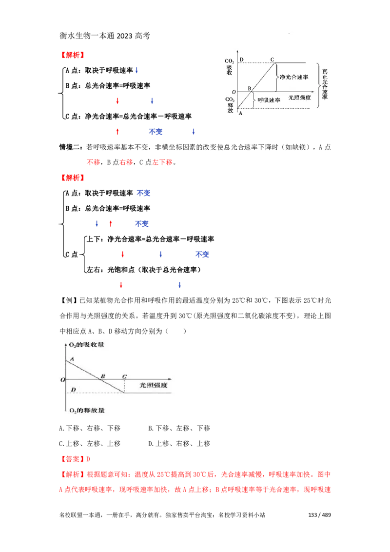 《衡水一本通》生物+PDF版含解析_高中九科知识点归纳。_《高中知识点汇编》_全科《衡水一本通》
