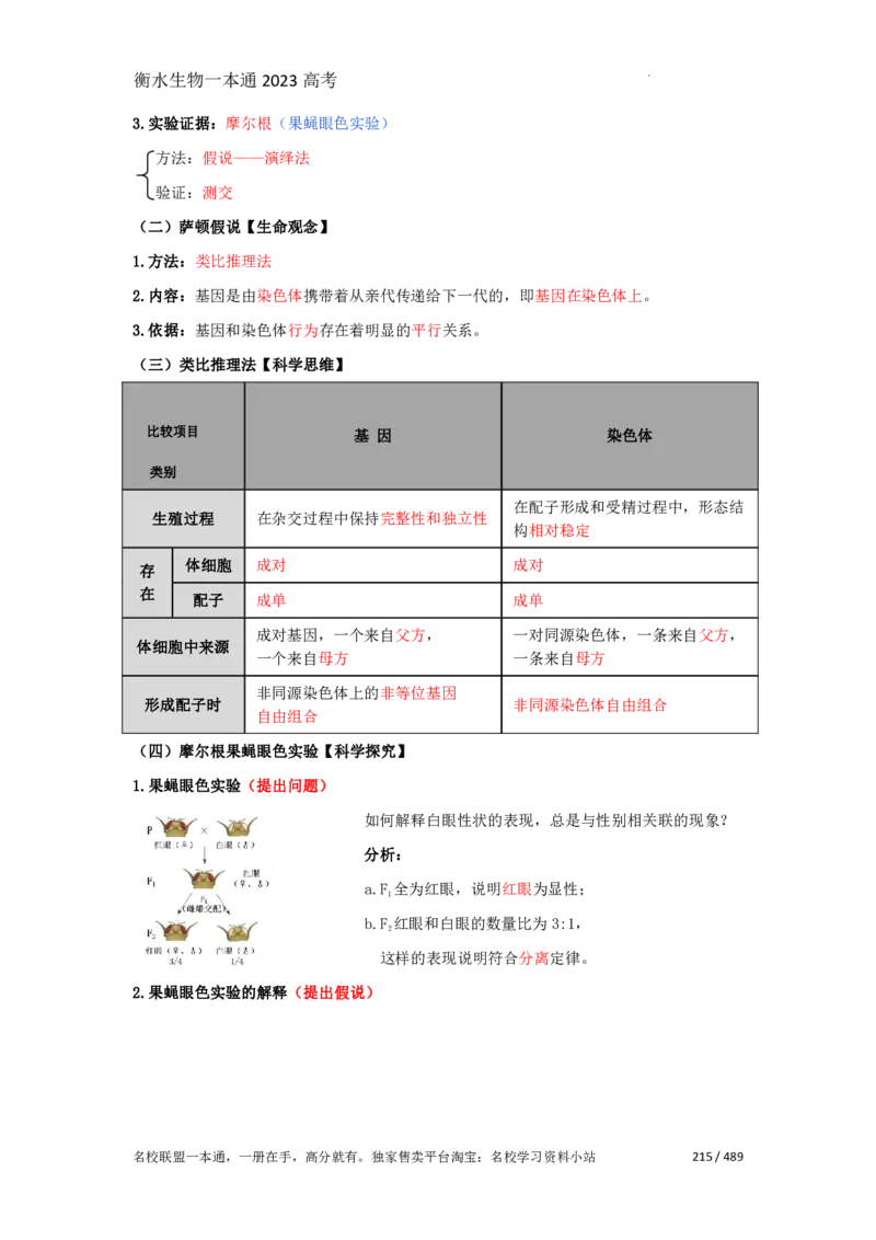 《衡水一本通》生物+PDF版含解析_高中九科知识点归纳。_《高中知识点汇编》_全科《衡水一本通》