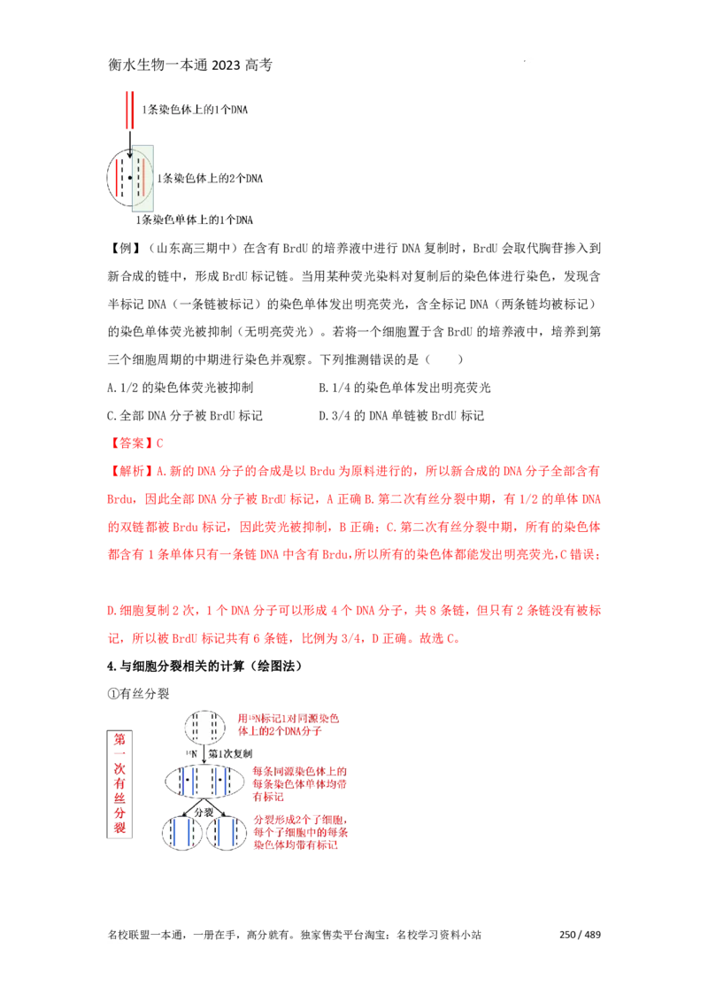 《衡水一本通》生物+PDF版含解析_高中九科知识点归纳。_《高中知识点汇编》_全科《衡水一本通》