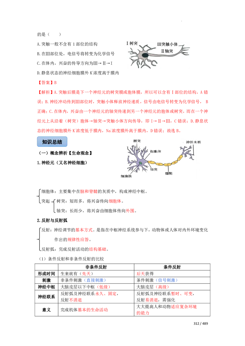 《衡水一本通》生物+PDF版含解析_高中九科知识点归纳。_《高中知识点汇编》_全科《衡水一本通》