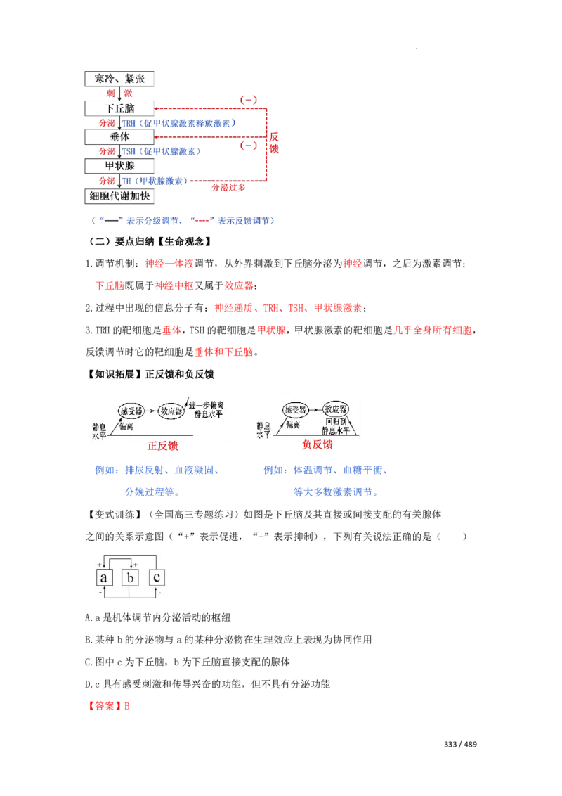 《衡水一本通》生物+PDF版含解析_高中九科知识点归纳。_《高中知识点汇编》_全科《衡水一本通》