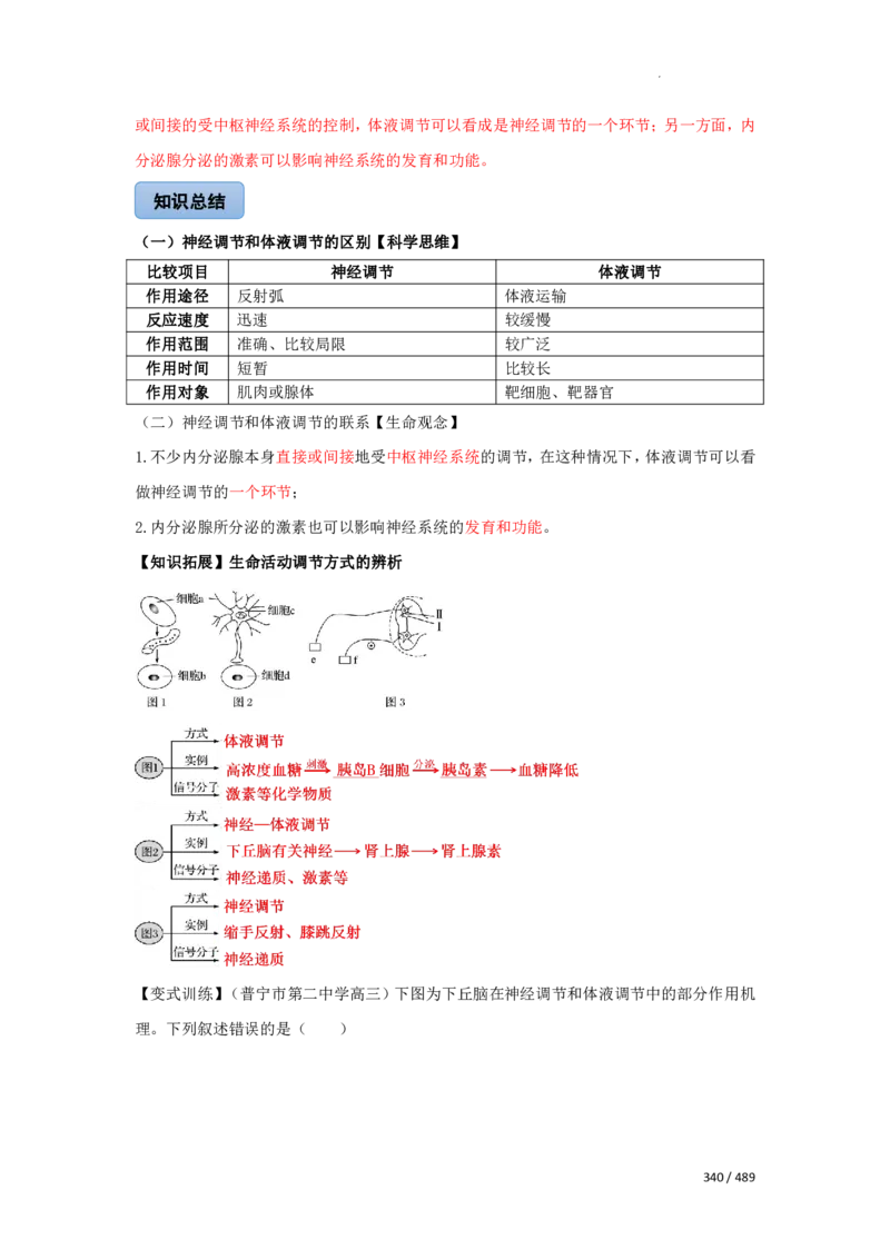 《衡水一本通》生物+PDF版含解析_高中九科知识点归纳。_《高中知识点汇编》_全科《衡水一本通》