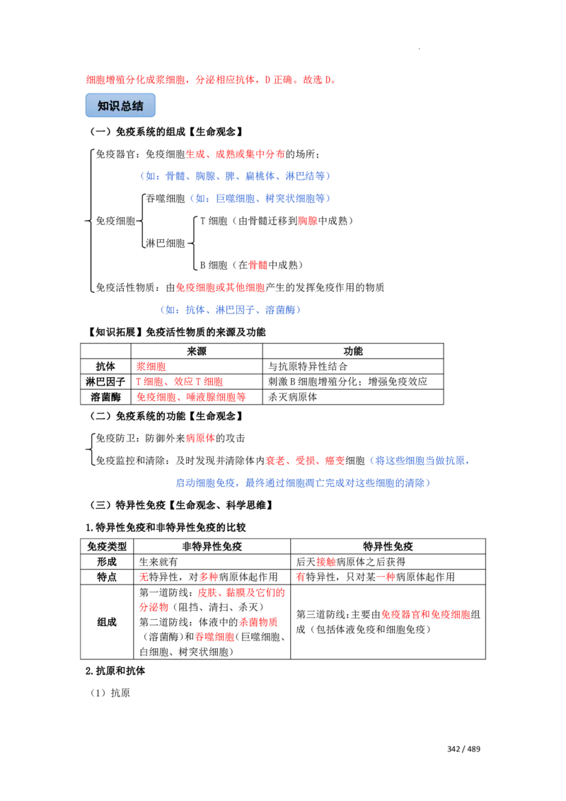 《衡水一本通》生物+PDF版含解析_高中九科知识点归纳。_《高中知识点汇编》_全科《衡水一本通》
