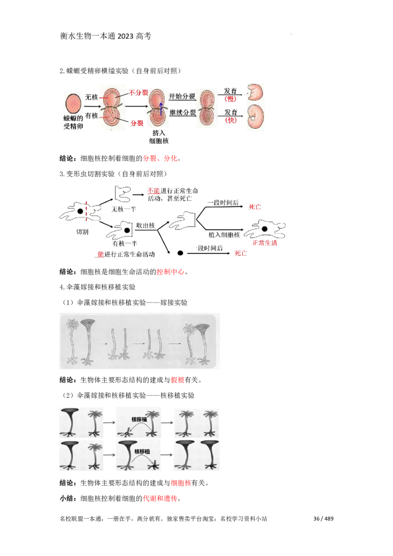 《衡水一本通》生物+PDF版含解析_高中九科知识点归纳。_《高中知识点汇编》_全科《衡水一本通》