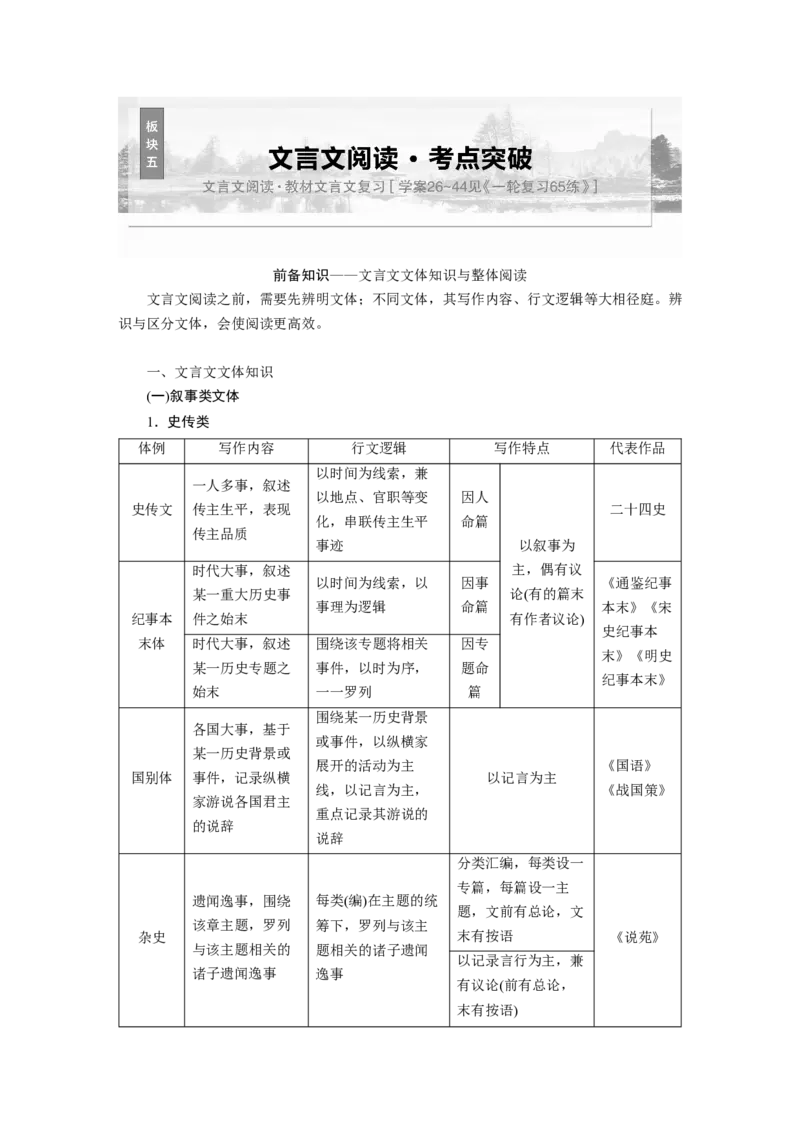 板块五　学案45　研练两年高考真题(一)&mdash;&mdash;吃透精髓，把握方向_01高考语文_5.22025年新高考资料_2025新高考一轮复习语文_2025语文大一轮复习讲义学生用书Word版文档