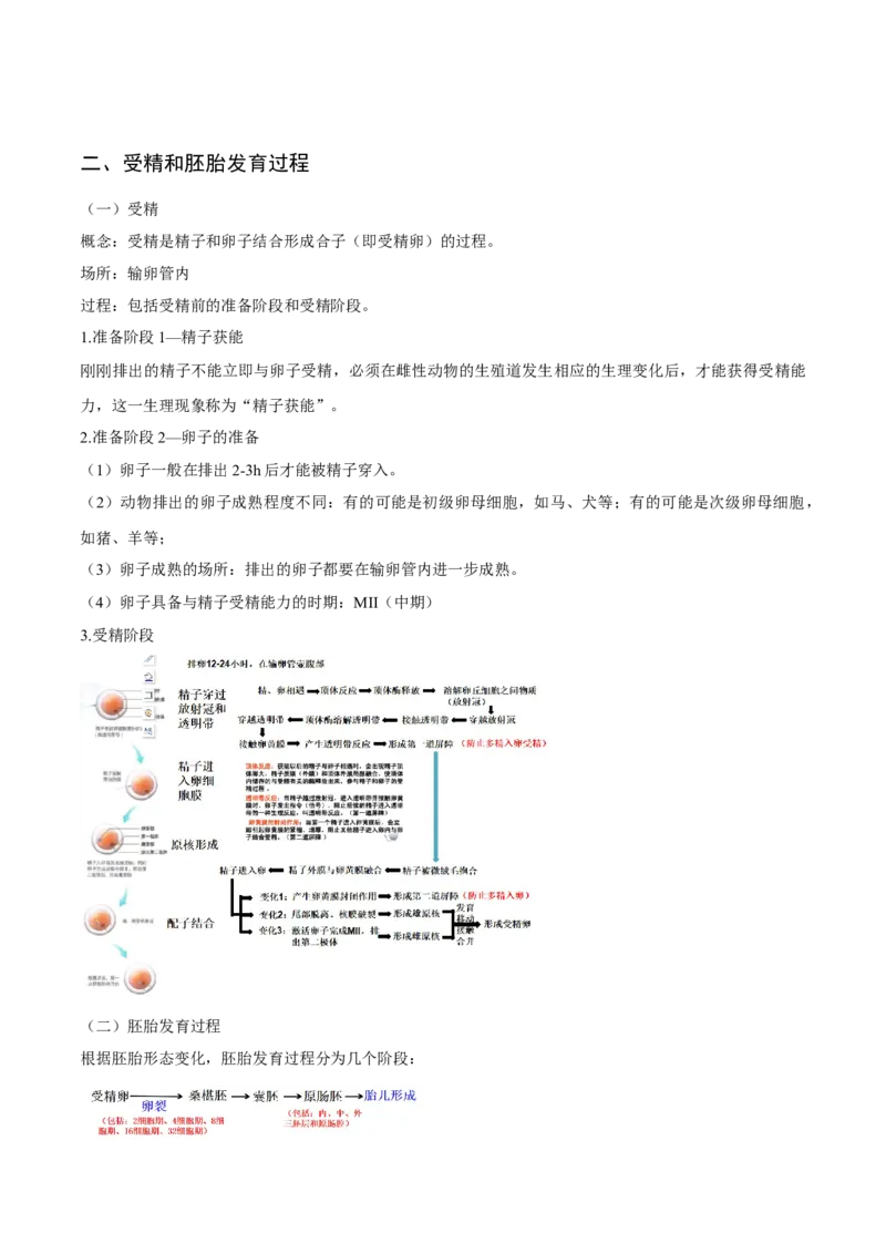 2.3胚胎工程-高二生物课后培优分级练（人教版2019选择性必修3）（解析版）_高中九科知识点归纳。_人教版高中Word电子版试卷练习试题知识点全科_高中生物试卷习题_生物选修_选修3