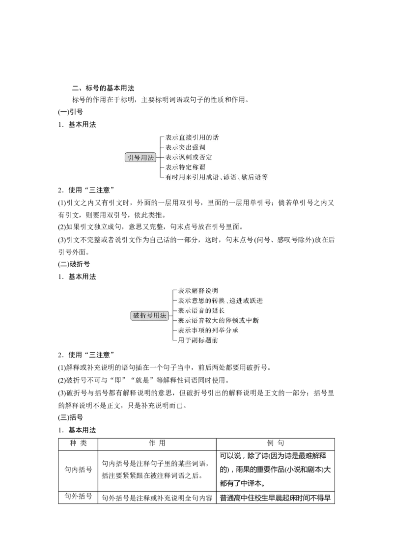 板块1语言策略与技能学案8　正确使用标点符号&mdash;理解语意，掌握用法_01高考语文_6赠通用版（老高考）复习资料_一轮复习_2023年语文老高考一轮复习（通用版）_教师版word讲义