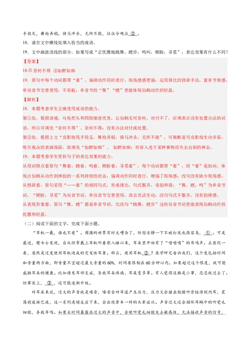 押新高考卷18-22题（语言文字运用）（解析版）-备战2024年高考语文临考题号押题（新高考通用）(1)_1.2025语文总复习_2024年新高考资料_5.2024三轮冲刺