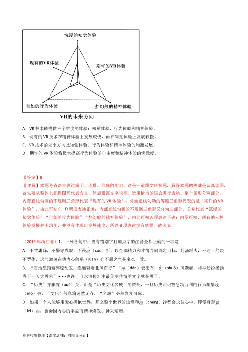 专题10语言文字运用（选择题组）-学易金卷：五年（2019-2023）高考语文真题分项汇编（全国通用）（解析版）_01高考语文_通用版（老高考）复习资料_2024年复习资料