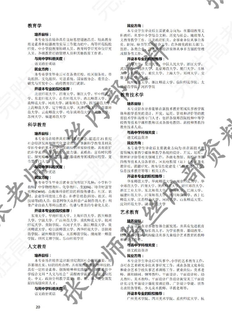 1-《大学专业解读》_纯图版_必看高考志愿填报指南课程（价值5999）_张雪峰高考志愿填报合集_6&mdash;电子书与电子资料